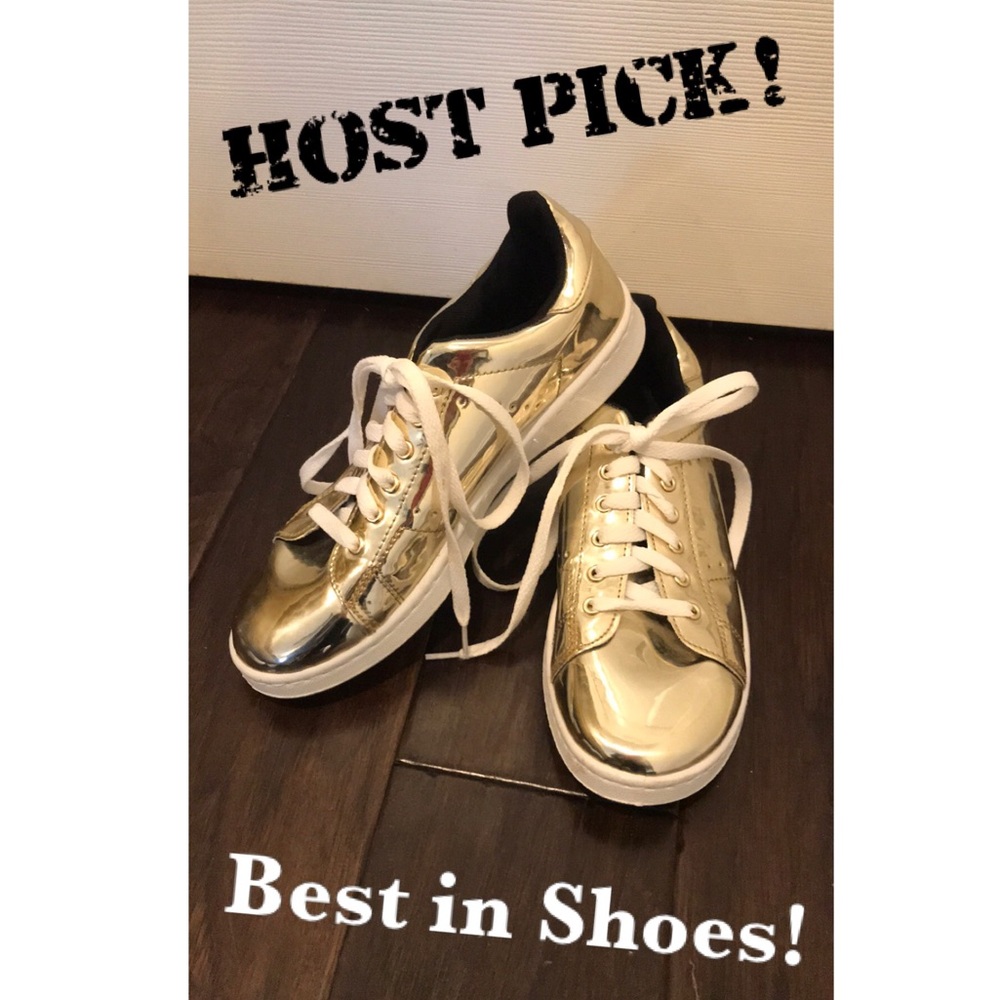 Host pick Qupid Gold Shiny Sneakers!